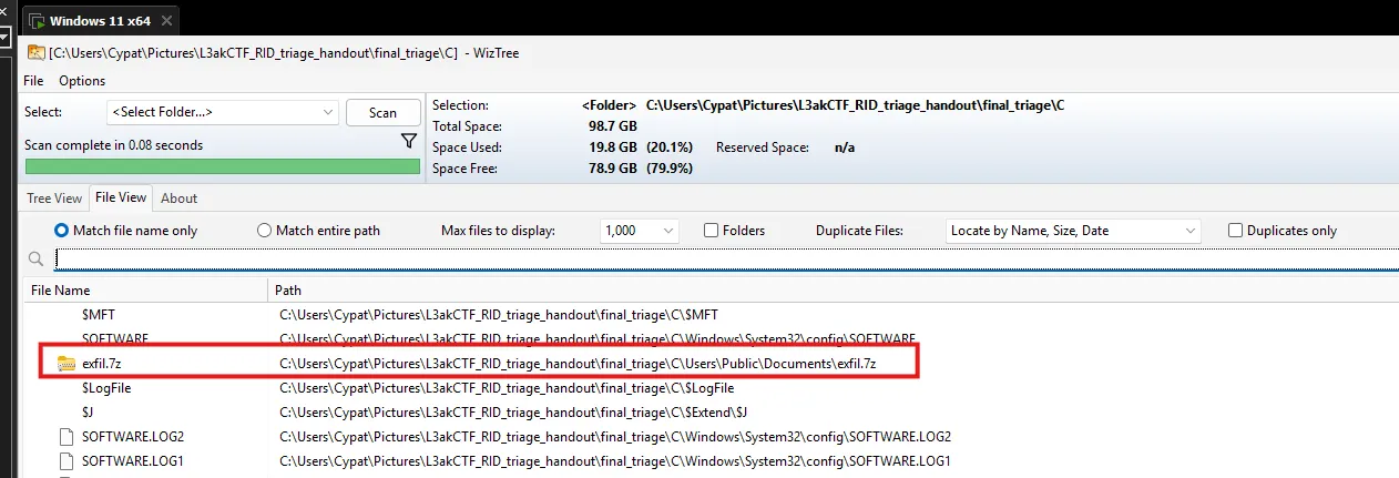 Discovered ZIP file