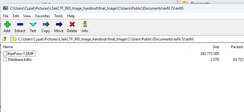 Files contained in the ZIP archive